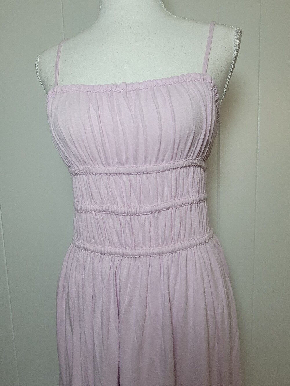 NWT American Eagle Outfitters Sunchaser Knit Smocked Bodice Midi Dress Cotton S - Picture 6 of 14